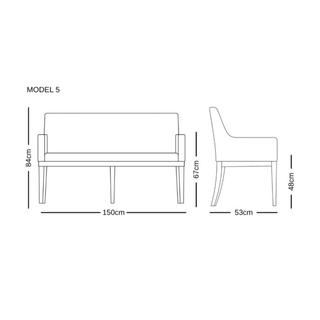 Caleb Dining Bench