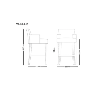 Grayson Bar Stool Deluxe
